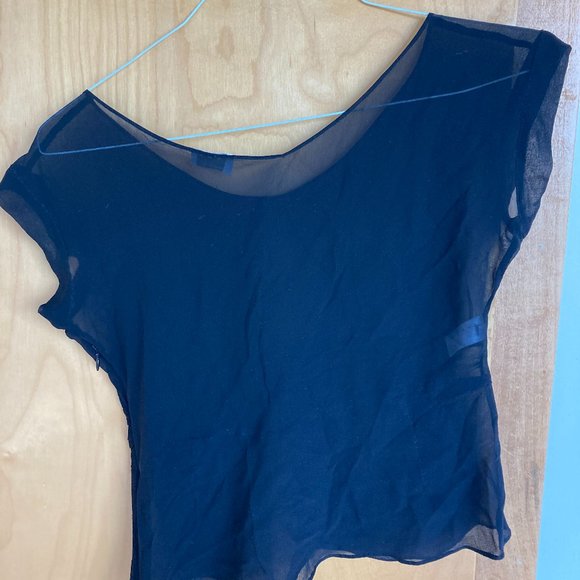 Sheer black Marni short sleeve top - Picture 2 of 3